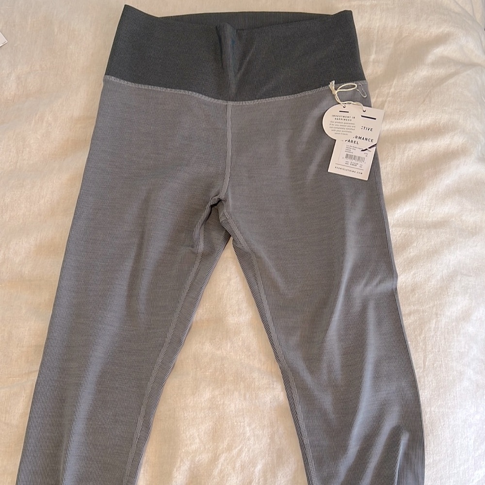 Luxe rib studio legging in heather gray
